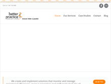 Tablet Screenshot of betterpracticesolutionsllc.com